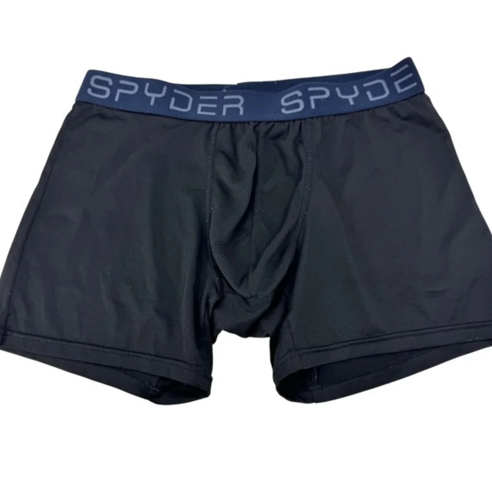 Spyder Mens‎ Boxer Briefs Black Performance Stretch Underwear Size Medium